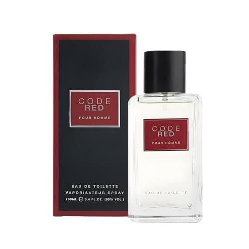 Image of Code Red Eau de Toilette for Men 100 ml: Woody Aromatic Fragrance Inspired by A. Colonia Club, Fresh Citrus Scent, Long Lasting Mens Perfume, Luxury Designer Fragrance Gift for Him by Laurelle London