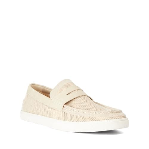Image of Dune London Mens BENZY Casual Suede Loafers Size UK 10 Cream