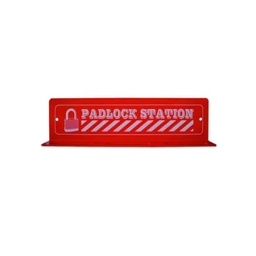 Image of Lockout Tagout Padlock Station - Holds Up to 18 Padlocks | Wall Mounted Safety Organiser for LOTO Compliance | Industrial Workplace safety