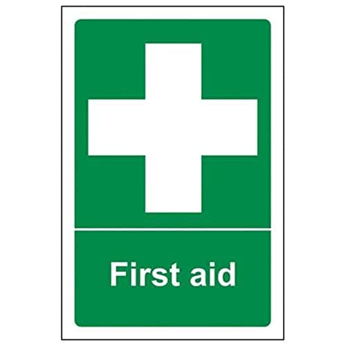 Image of V Safety First Aid First Aid General Sign - 100mm x 150mm - 1mm Rigid Plastic