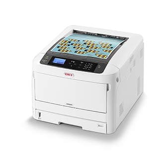 Image of OKI C824dn - Printer - colour - Duplex - LED - A3-1200 x 600 dpi - up to 26 ppm (mono) / up to 26 ppm (colour) - capacity: 400 sheets - USB 2.0, Gigabit LAN, NFC, USB 2.0 host