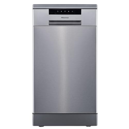 Image of Hisense HS523E15XUK Slimline 10 Places Free Standing Dishwasher Stainless Steel with 30 Minutes Quick Wash [Energy Class E]