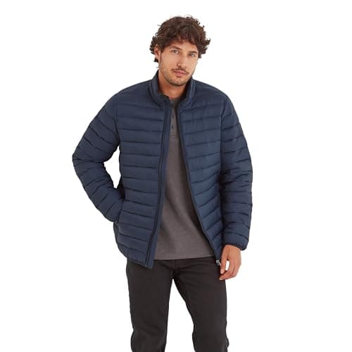 Image of TOG24 Gibson Mens Puffer jacket Lightweight Padded Jacket Water Resistant Quilted Coat Ultra Warm Wind Resistant for Hiking Casual Skiing Dark Indigo XL