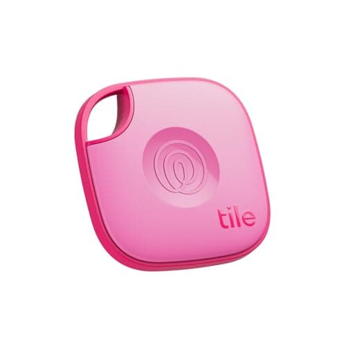 Image of Life360 Tile - Bluetooth Tracker, Keys Finder and Item Locator for Keys, Bags and More. Phone Finder. Both iOS and Android Compatible. 1-Pack (Pink Punch)