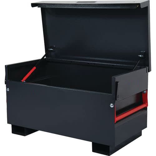 Image of Horison Industries Tool Storage Box 80kg- 590x1150x640 mm Lockable Tool Organiser with 5-Lever Deadlocks, Powder-Coated Finish, Heavy Duty Box for Tools & Equipment in Construction, Van & Garage Use