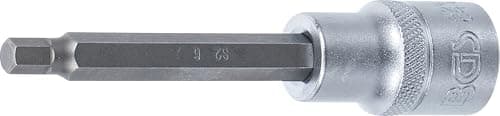 Image of BGS 4261 | Bit Socket | length 100 mm | 12.5 mm (1/2") Drive | internal Hexagon 6 mm