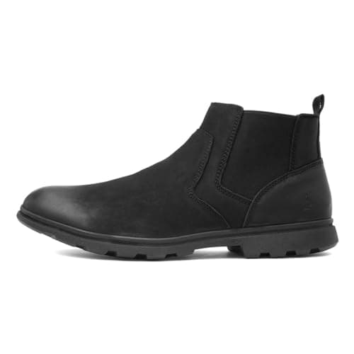 Image of Hush Puppies Men's Tyrone Chelsea Boot, Black, 9 UK
