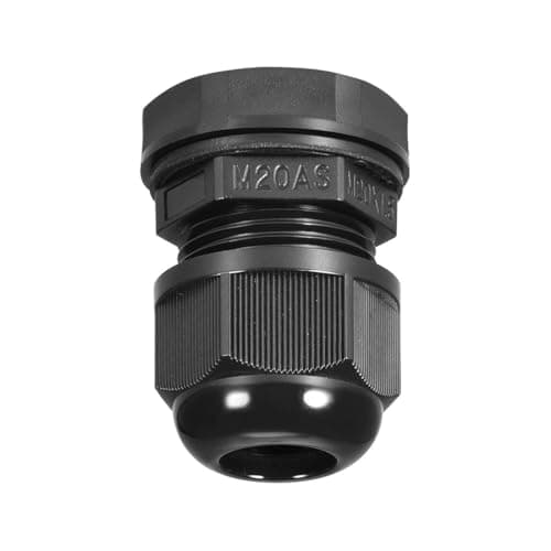 Image of MACHSWON M20 Cable Gland, 2 Holes Waterproof IP68 Nylon Connector with Adjustable Locknut for 4-5mm Dia Cable Wire