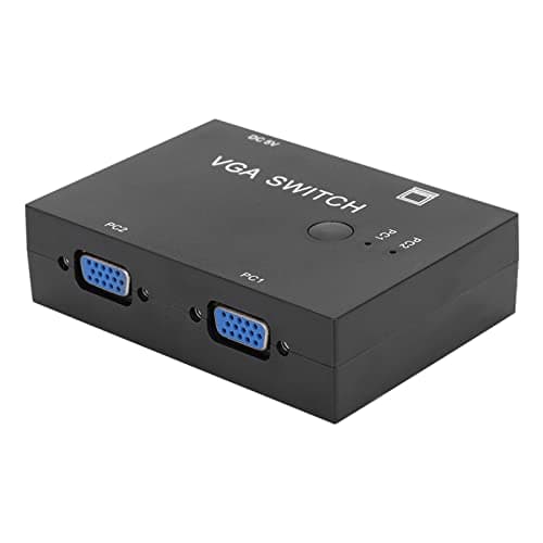 Image of Yosoo Health Gear VGA Switcher 2 in 1 Out, 2 PC to 1 Monitor Splitter, VGA Switch Box for Laptop