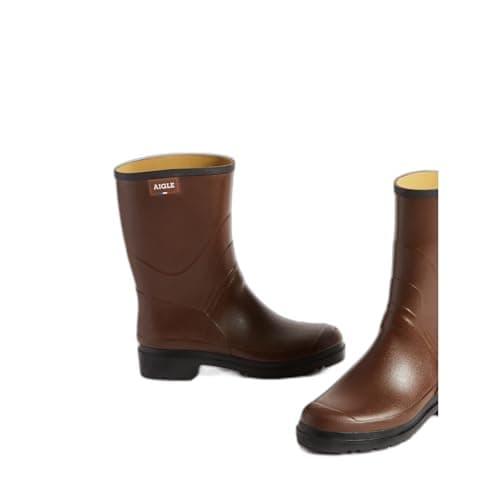 Image of Aigle Men's Bison Work Wellingtons, Marron, 11 UK