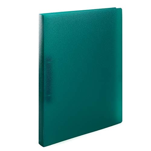 Image of HERMA Ring Binder Translucent in Dark Green, A4, 25 mm Spine, Slim 2-Ring Binder Made of Plastic