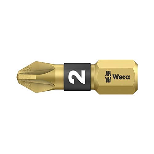 Image of Wera 855/1 BDC BiTorsion Pozidriv Bits Diamond Coated PZ2 x 25mm (Pack 10)