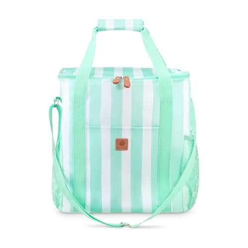 Image of Whitesands Large 20L Family Cool Bag, Insulated Lining, Spacious Outer Pockets, Keeps Food Fresh & Cool for 6 Hours, Carry Handle & Shoulder Strap For Picnics