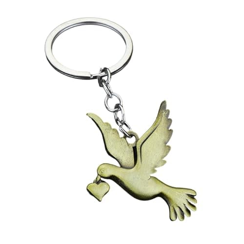 Image of YPBEW Fashionable Peace Keychain Stylish Holder Personalized Keyring Charm Bag Charm Accessory for Men and Women Housewarming Gift