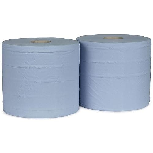 Image of 2WORK CT34137 2-Ply Forecourt Roll, 400 m, Blue, Pack of 2
