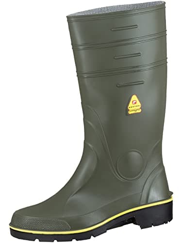 Image of Nora Unisex Adults’ Winner Rain Boot, Professional Wellington boot for agriculture and forestry, Green, 10.5 UK (45 EU)