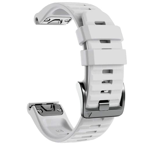 Image of NotoCity for Garmin Fenix 6 Pro/6 Strap, Quickfit 22mm for Garmin Fenix 5/7/7 Pro/5 Plus/8/E 47mm Strap, for Forerunner 935/955/965, Instinct, Epix Gen 2, Tactix 8 47mm Band(White)
