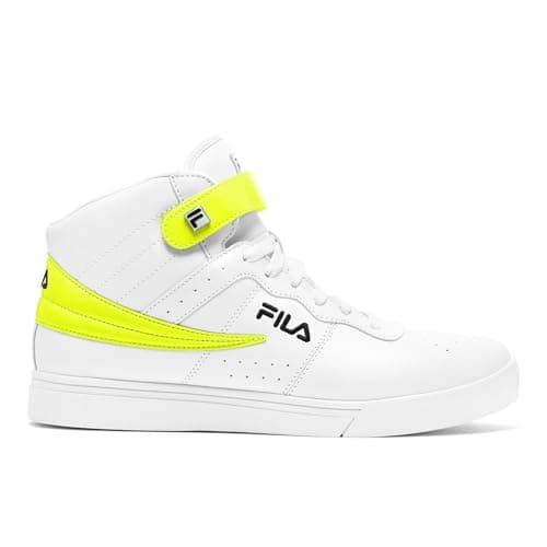Image of Fila Men's Vulc 13 Patent Flag Shoes, Wht/Sfty/Blk, 10 UK