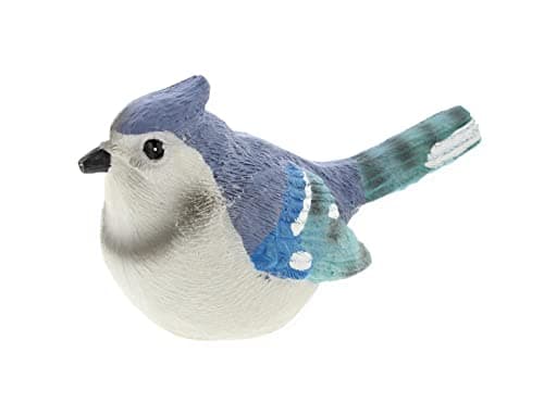Image of The Bridge Collection Small Resin Blue Jay Bird Figurine