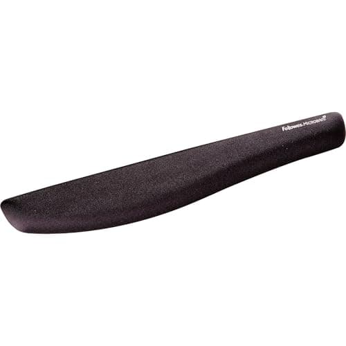 Image of Fellowes PlushTouch Wrist Rest with FoamFusion Technology, Black (9252101)