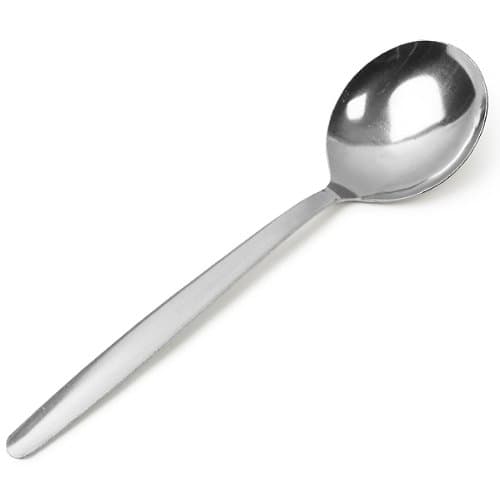 Image of Genware Millenium Cutlery Soup Spoons - Pack of 12 | Stainless Steel Soup Spoons, Spoons, Millennium Cutlery
