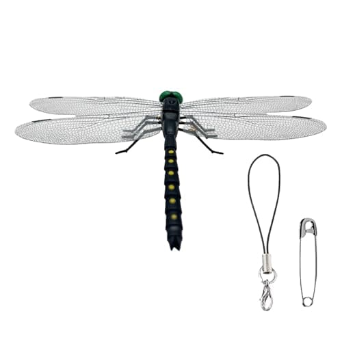 Image of Generico Pickele Toy | Dragonfly Realistic Birds Dragonfly Figure | Skilled Decoration Figure, Bird Defense Garden Ornament for Balcony Terrace