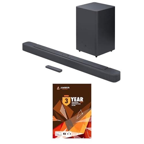 Image of JBL BAR-2-1-DEEP-BASS-MK2 2.1ch Soundbar and Subwoofer with Dolby Digital and 3 Year Amber Protection Plan (2022)