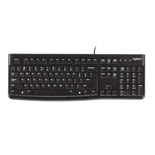 Image of Logitech K120 Wired Business Keyboard, QWERTY US International Layout - Black