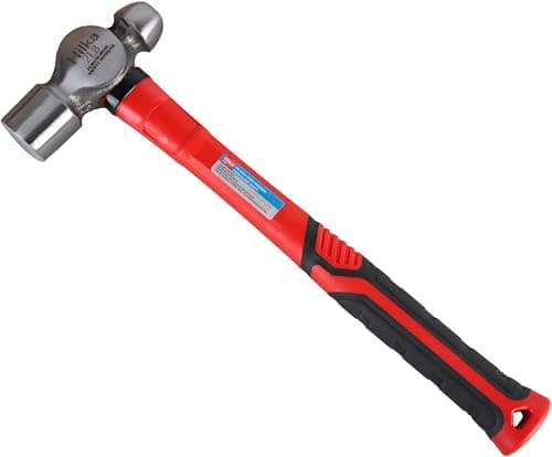 Image of Hilka 56202532 2 lb Pro Craft Ball Pein Hammer Fiber Glass Shaft,Black, Red