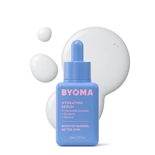 Image of BYOMA Hydrating Serum (30ml) Moisturising Face Serum with Squalane and Ceramides for Glowing, Dewy Skin - Deep Hydration and Barrier Support