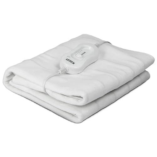 Image of Status Single Electric Under Blanket with 3 Heat Settings, 40W Heated Mattress Cover for Bed Warming and Night-Time Comfort, White (SEB1PKB)