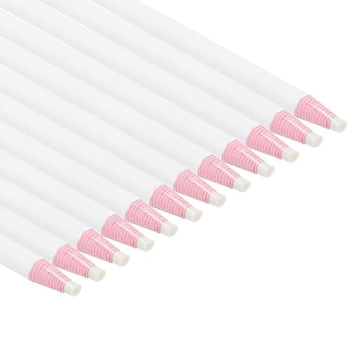 Image of PATIKIL Peel-Off China Markers, 12 Pack Grease Wax Pencils Wood for Glass Garments Drawing Film Paper Vinyl Metal, White
