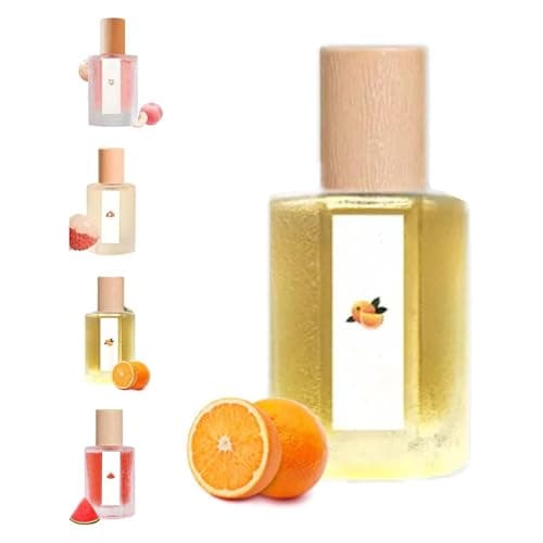Image of Peach Scented Fragrance Spray,Natural Hair & Body Mist Sprays,Long Lasting Refresh Fruit Woody Floral Fragrance Perfumes for Women (Orange Flavor)