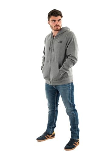 Image of The North Face Men's Simple Dome Full Zip Track Jacket, Tnf Medium Grey Heather, M