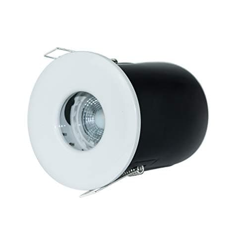 Image of Luceco IP65 Fixed Fire Rated GU10 Downlight, White