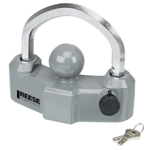 Image of Reese Towpower 7088300 Heavy Duty Coupler Lock, Grey