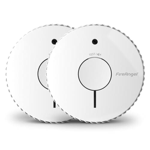 Image of FireAngel Optical Smoke Alarm 2-Pack - FA6615-R 10-Year Smoke Alarms for Home with 5-Year Batteries - Smoke Detector Fire Alarm - ST-625 Replacement