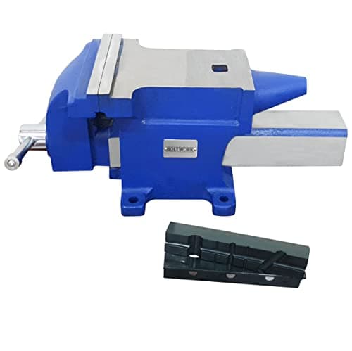 Image of BOLTWORK Bench Vice and Anvil Engineer’s 2 in 1 Combo Vice with Anvil 6" Jaw Workshop 18kg Heavy Duty with Magnetic Soft Jaws, 1% of Sale Value Will be Donated to Children's Hospital Sheffield