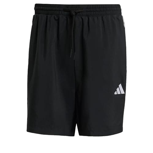 Image of adidas Men's Essential Three Stripes Chelsea Base Short, Black/White, XL