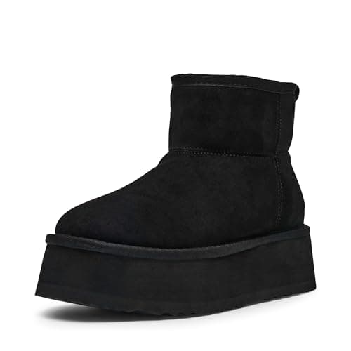 Image of Steve Madden Women's Crue Ankle Boot, Black, 4 UK