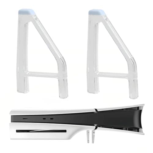 Image of Horizontal Stand for PS5 Slim Pro, Simple Cooling Feet Compatible with Sony PlayStation 5 Console DE UHD Disc Edition Bracket Holder Flat Base