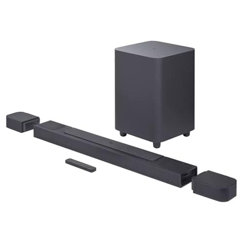 Image of JBL Bar 800 Surround Sound Bar for TV with Wireless Subwoofer and 2 Detachable Wireless Surround Speakers, 720W Output Power, Black, UK Plug (Type G)