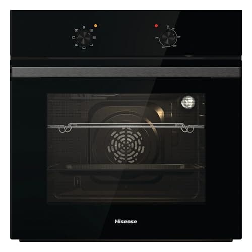 Image of Hisense BI62020ABGUK - Built-in 60L Electric Single Oven - Black - 530x595x595 mm (DxWxH) - A Rated, Extra Large