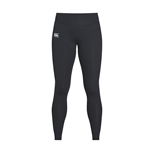 Image of Canterbury Women's Vapodri Full Length Tights | High Waisted Leggings | Moisture Wicking | Internal Pocket Full Length Leggings, Jet Black, 16