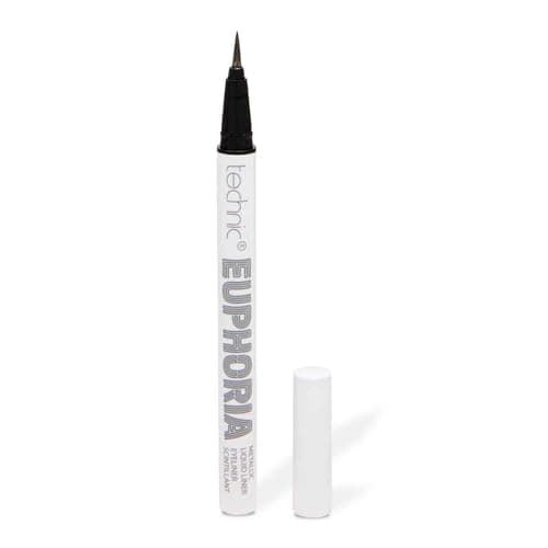 Image of Technic Euphoria Metallic Liquid Liner - Highly Pigmented - Long Lasting - Brush like Tip for Ultimate Precision 0.8ml (Gun Metal)