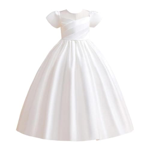 Image of Lito Angels Wedding Flower Girl Christmas Party Fancy Occasion Dress Ball Gown for Little Kids Girls Age 10-11 Years, White