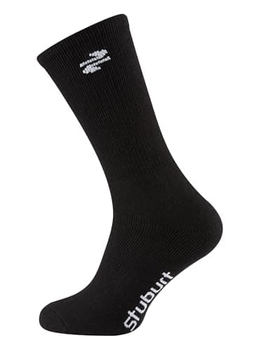 Image of Stuburt Mens Pack Of 2 Crew Socks, Black