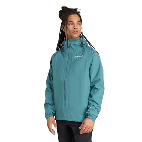 Image of adidas Men's Terrex Multi 2 Layer RAIN.RDY Jacket, preloved teal, L