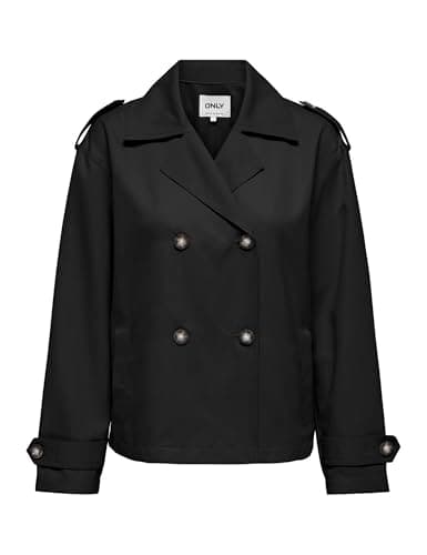 Image of ONLY Onlhannah Otw Short Trench Coat, black, M