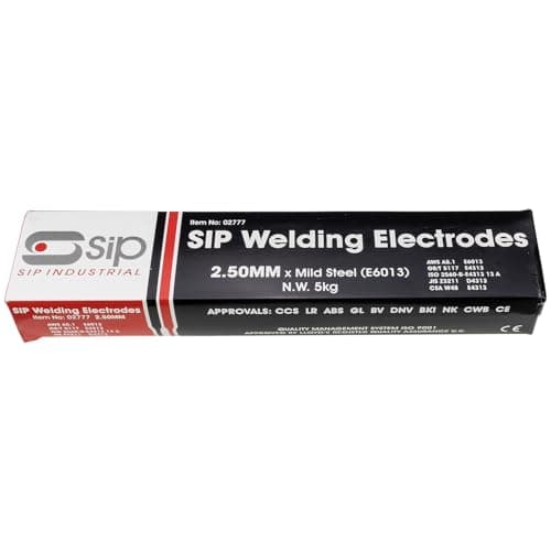 Image of SIP E6013 Mild Steel Arc Welding Electrodes – 5kg x 2.5mm General Purpose Welding Rods
